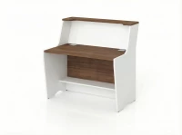 BRL RB083-140х82 Модуль прямой с вырезом, высокий 1400х822х1175 Орех Вармия/Белый