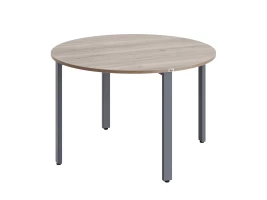Круглый стол на П-образных опорах 1500x1500x750 RM186-15x15 Дуб Маувелла/Серый