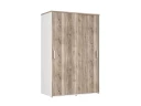 Шкаф-купе, регулируемые опоры, штанга, 1 полка 1200x600x1800 RM164-90x60 Дуб Маувелла/Белый