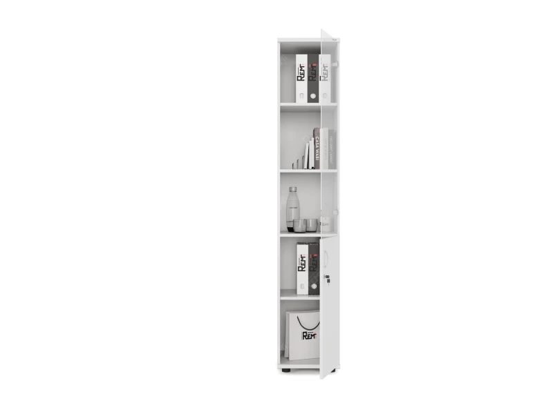 Шкаф комбинированный RLG032 350х350х1830 Белый, Серия ЛАЙТ | LIGHT