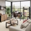 Cтол для переговоров, на V-обазном каркасе 2200x1250x750 RM082-220x125 Дуб Юстус/Черный