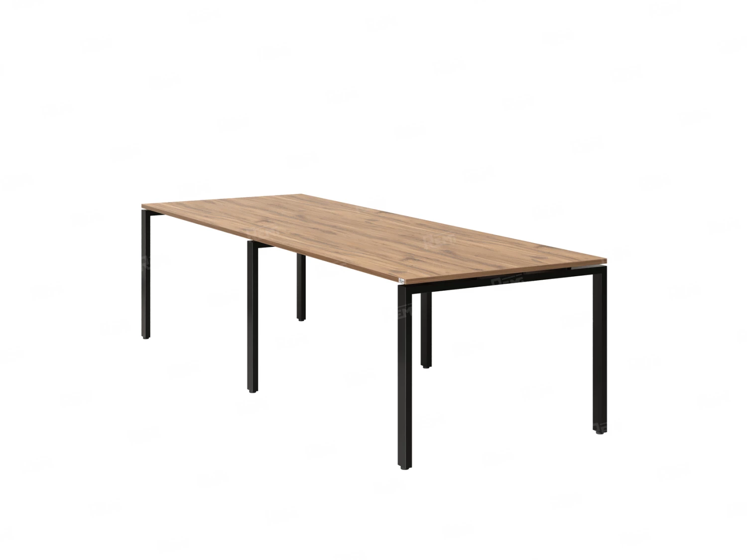Cтол для переговоров, на П-образном каркасе 2300x1600x750 RM080-230x160 Дуб Юстус/Черный