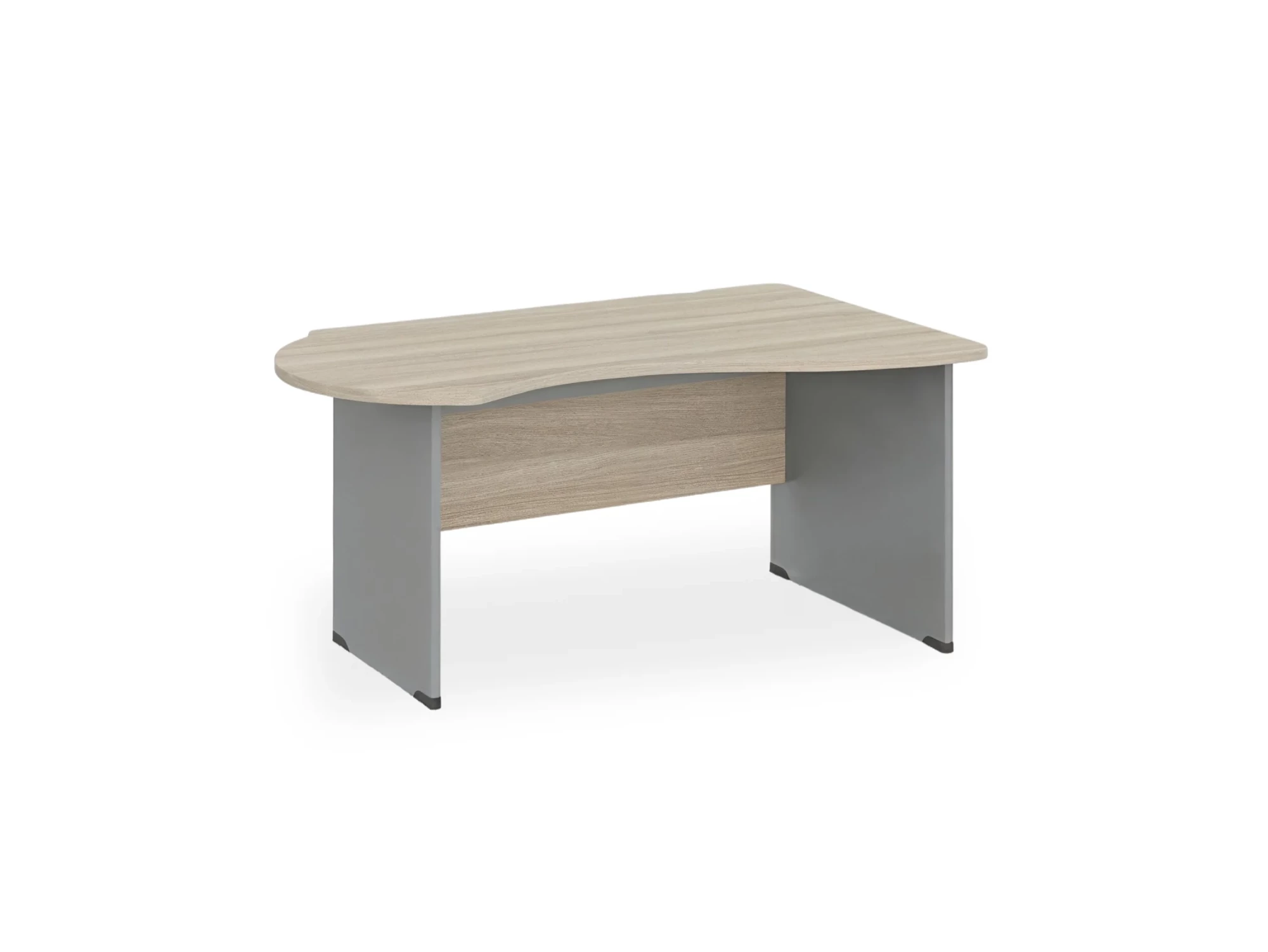 BRL RB004-160х100R Стол асимметричный правый 1600х1000х740 Шорвуд/Серый вулкан-кий