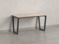 Стол прямой на U-образных опорах 800x700x750 RM003-8x7 Дуб Маувелла/Серый