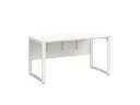 Стол прямой на О-образных опорах, экран ЛДСП 1600x800x750 RM006-16x8 Белый/Белый