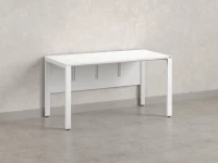 Стол прямой на П-образных опорах, экран ЛДСП 1600x600x750 RM005-16x6 Белый/Белый