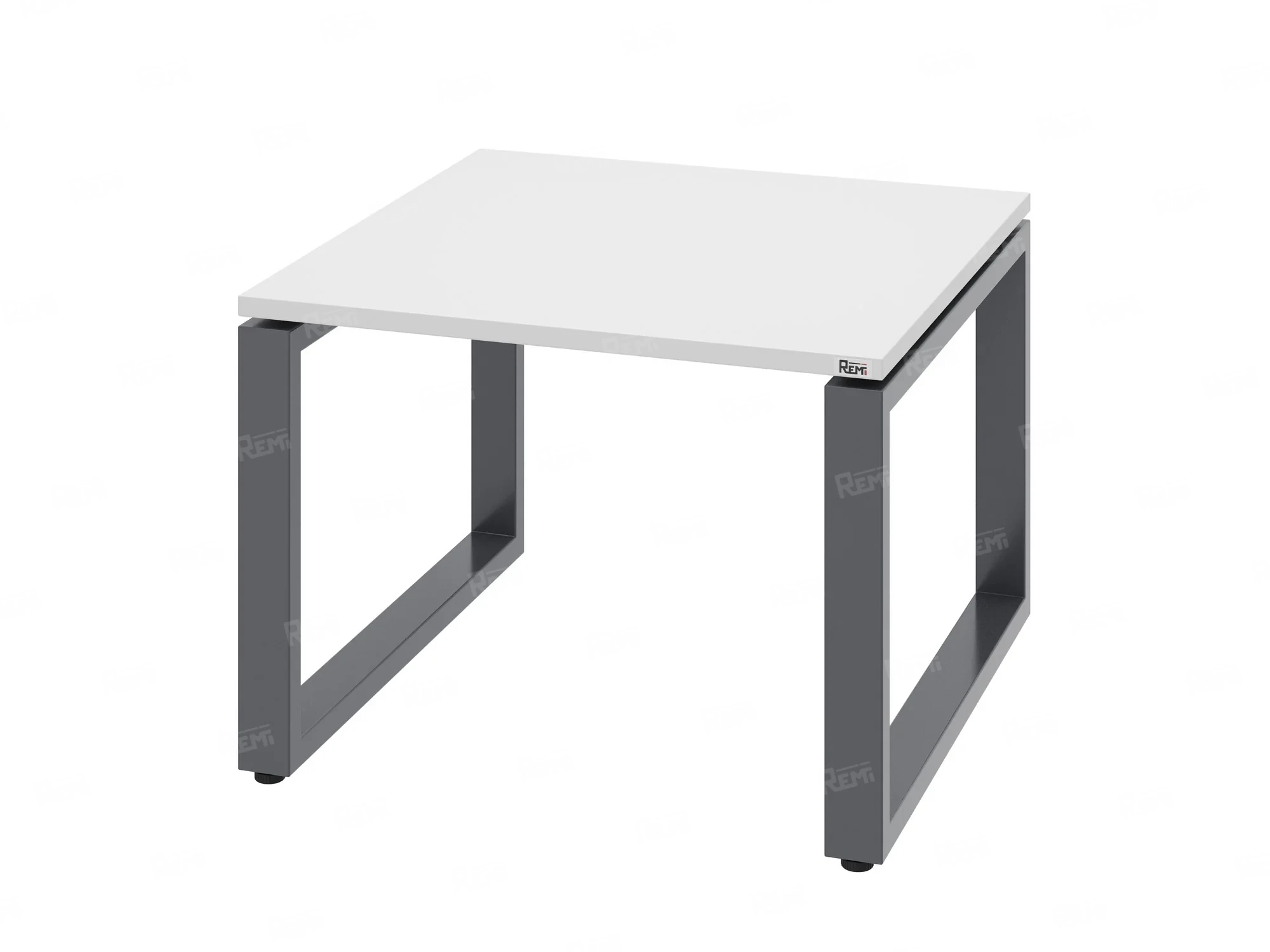 Журнальный стол с полкой 1100x800x550 RM182-11x8 Белый/Серый