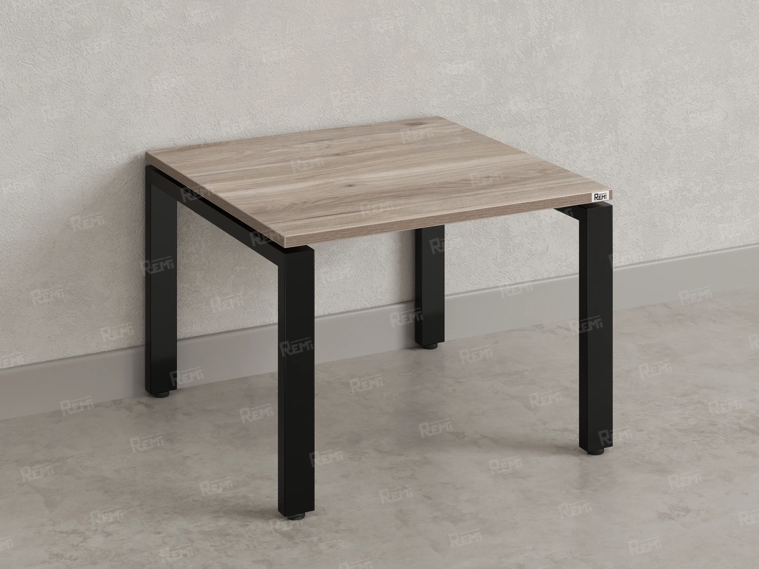 Журнальный стол с полкой 900x800x550 RM183-9x8 Дуб Маувелла/Черный