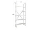Стеллаж, 5 уровней 900x370x1920 RM131-90x37 Белый/Белый