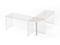 Угловой сектор RLG012 60x60x2,2 Дуб Молочный, Серия ЛАЙТ | LIGHT