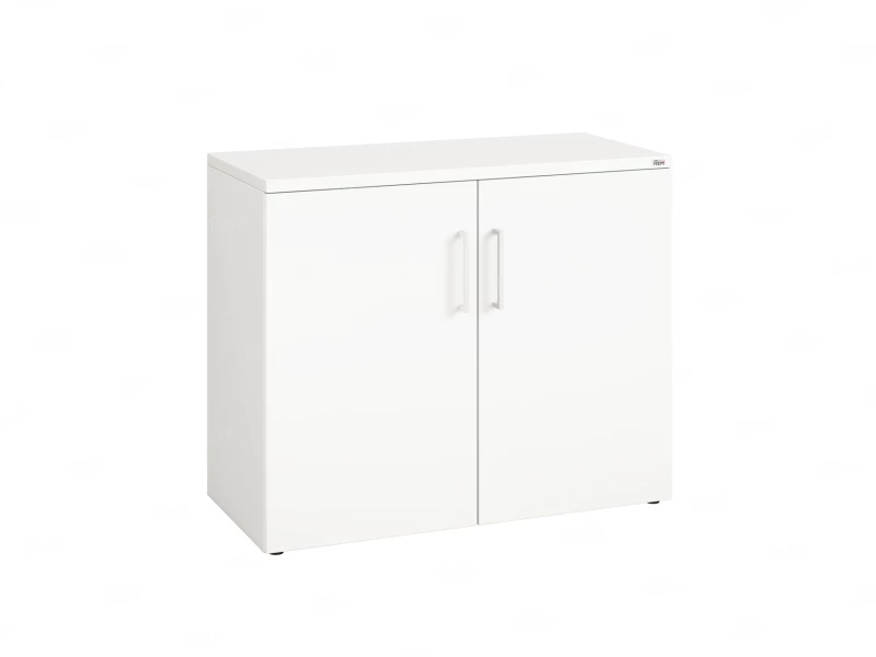 Шкаф низкий распашной, регулируемые опоры, 2 уровня 900x420x750 RM148-90x42 Белый/Белый