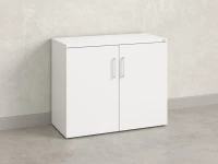 Шкаф низкий распашной, регулируемые опоры, 2 уровня 900x420x750 RM148-90x42 Белый/Белый