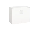Шкаф низкий распашной, регулируемые опоры, 2 уровня 900x420x750 RM148-90x42 Белый/Белый