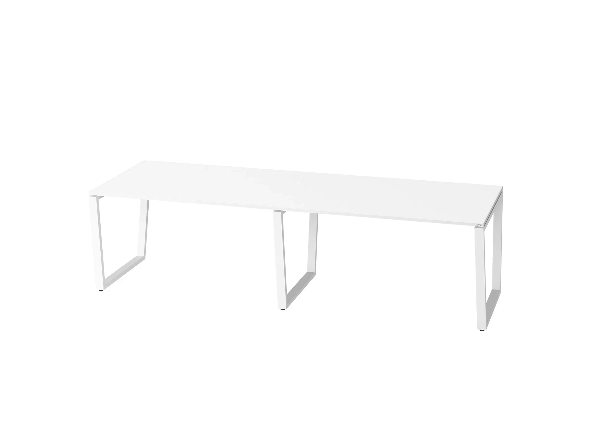 Cтол для переговоров, на V-обазном каркасе 2200x1400x750 RM082-220x140 Белый/Белый