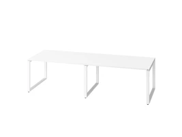 Cтол для переговоров, на О-обазном каркасе 2300x1200x750 RM081-230x120 Белый/Белый