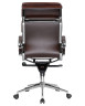 ARNOLD, Кресло для руководителя, цвет сиденья коричневый, цвет основания хромированная сталь (арт. LMR-103F)