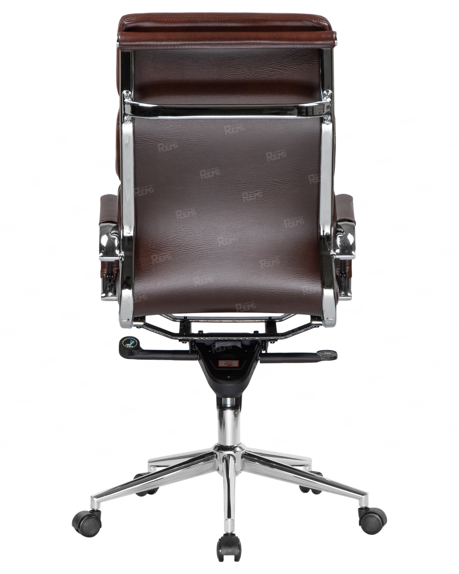 ARNOLD, Кресло для руководителя, цвет сиденья коричневый, цвет основания хромированная сталь (арт. LMR-103F)