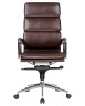 ARNOLD, Кресло для руководителя, цвет сиденья коричневый, цвет основания хромированная сталь (арт. LMR-103F)
