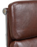 ARNOLD, Кресло для руководителя, цвет сиденья коричневый, цвет основания хромированная сталь (арт. LMR-103F)