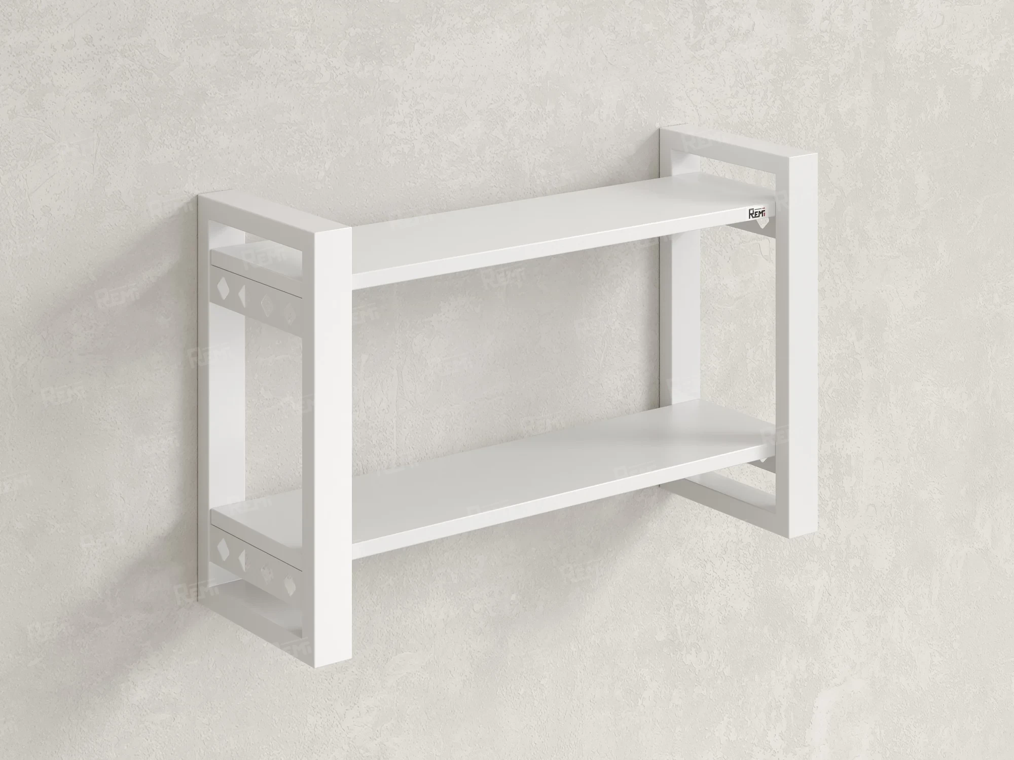 Полка настенная 900x200x500 RM194-90x20 Белый/Белый