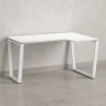 Стол угловой, U-опора, правый 1400x800/1000x750, RM050-14x8-10 Белый/Белый