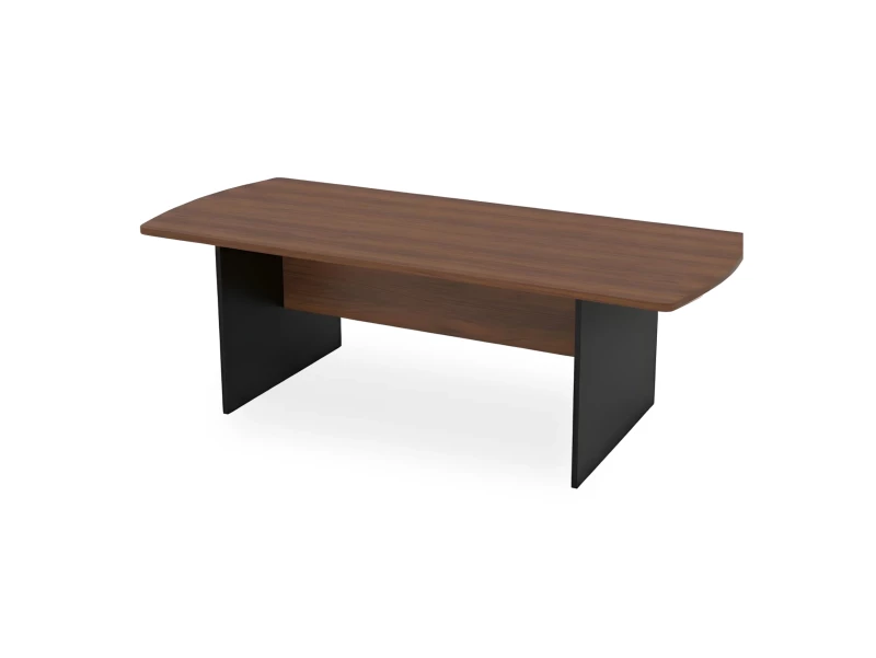 BRL RB009-230х100 Конференц-стол симметричный 2300х1000х740 Орех Вармия/Черный