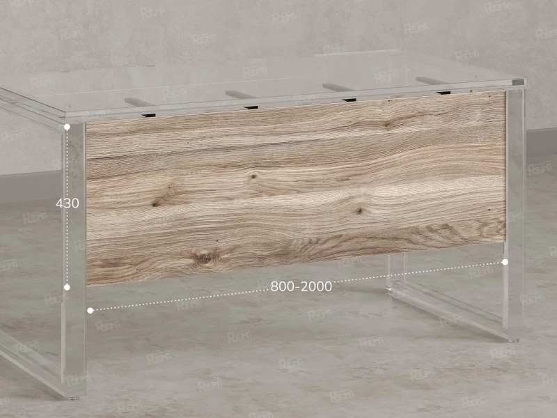 Нижний подвесной ЛДСП экран 1200x16x430 RM202-120x43 Дуб Маувелла