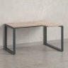 Стол угловой, О-опора, правый 1600x600/900x750, RM054-16x6-9 Дуб Маувелла/Серый