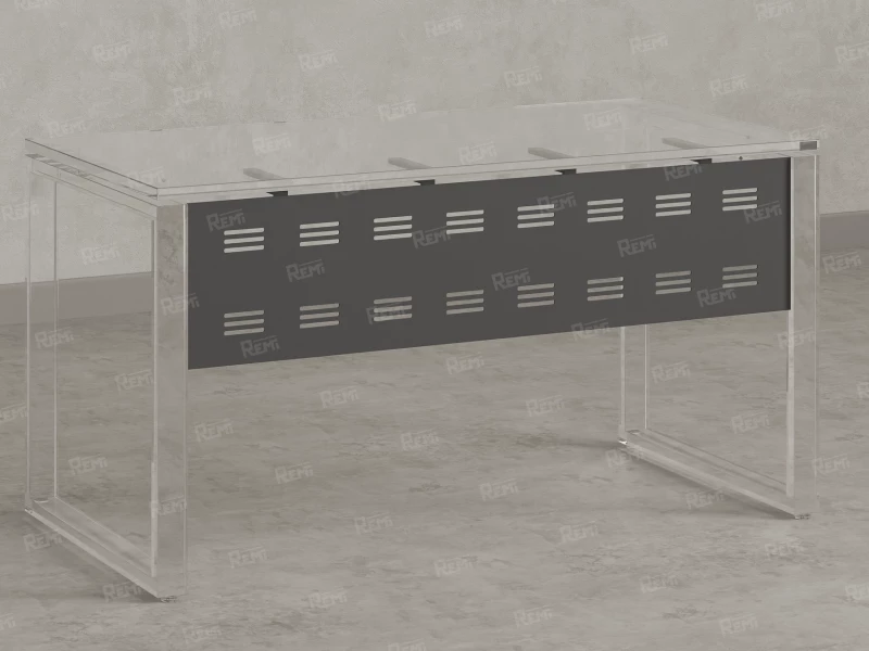 Нижний подвесной экран из металла 800x5x300 RM203-80x30 Серый