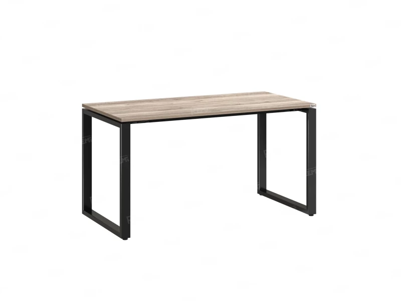 Стол прямой на O-образных опорах 800x800x750 RM002-8x8 Дуб Маувелла/Черный