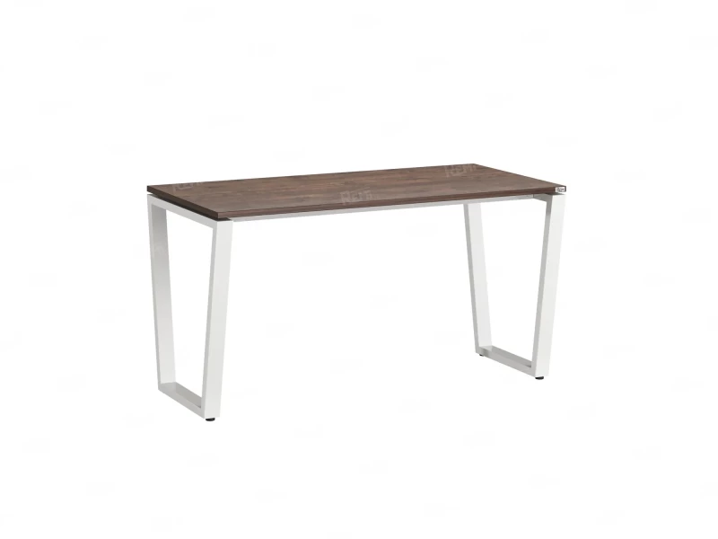 Стол прямой на U-образных опорах 1400x600x750 RM003-14x6 Дуб Апрельский шоколад/Белый