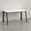 Стол прямой на Л-образных опорах 1800x600x750 RM004-18x6 Белый/Серый