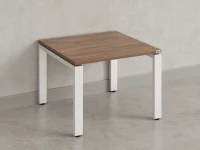 Журнальный стол с полкой 1000x600x550 RM183-10x6 Дуб Юстус/Белый
