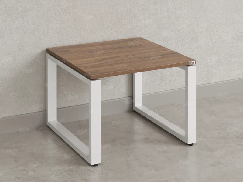 Журнальный стол с полкой 1200x700x550 RM182-12x7 Дуб Юстус/Белый