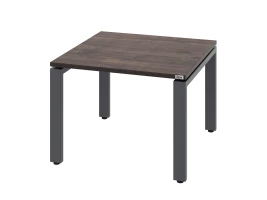 Журнальный стол с полкой 600x600x550 RM183-6x6 Дуб Апрельский шоколад/Серый