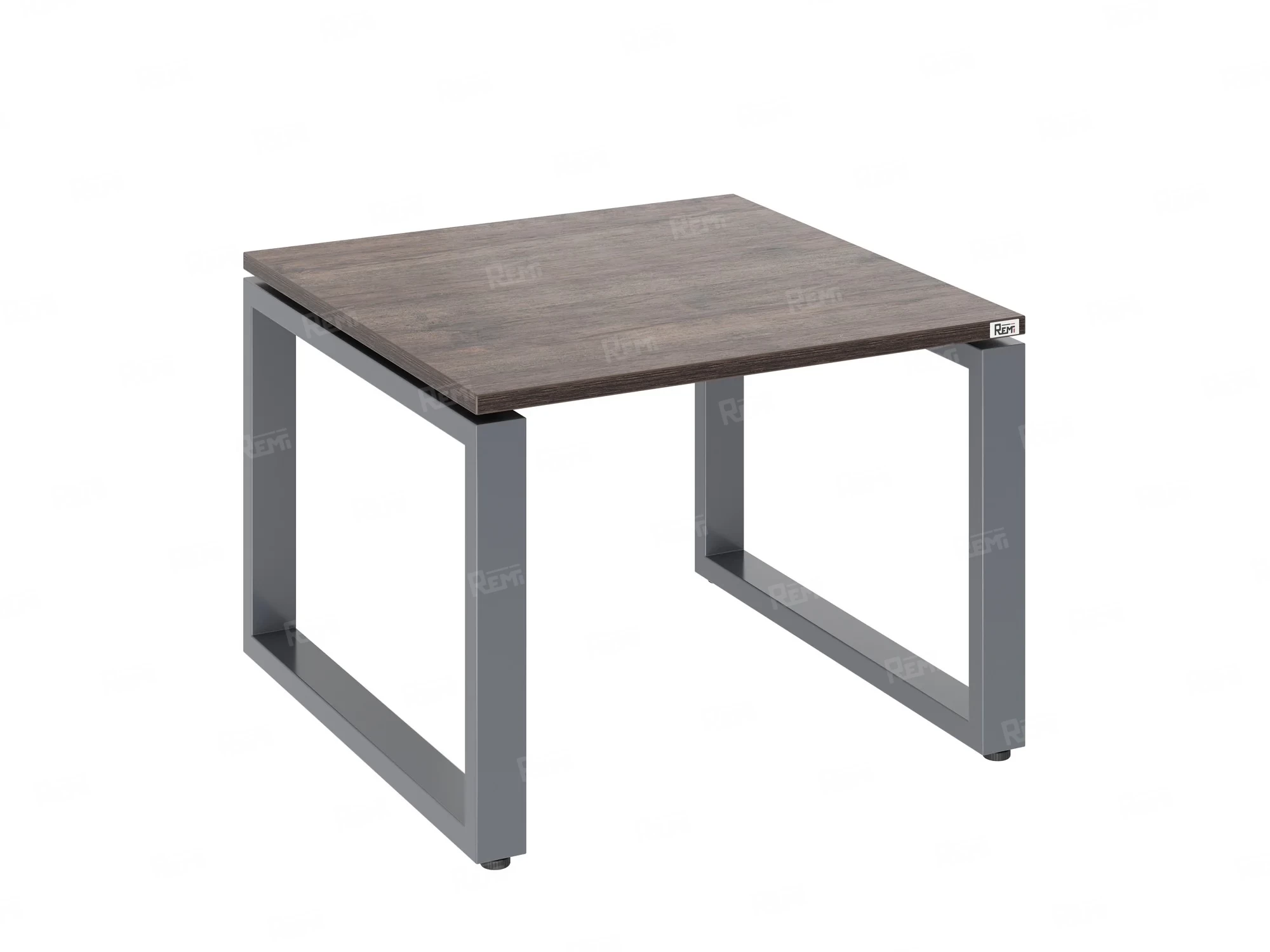 Журнальный стол с полкой 800x700x550 RM182-8x7 Дуб Апрельский шоколад/Серый