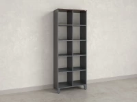 Стеллаж, 10 ячеек 750х370х1980 RM142-75x37 Дуб Апрельский шоколад/Серый