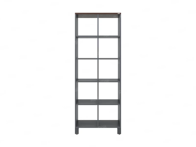 Стеллаж, 10 ячеек 750х370х1980 RM142-75x37 Дуб Апрельский шоколад/Серый
