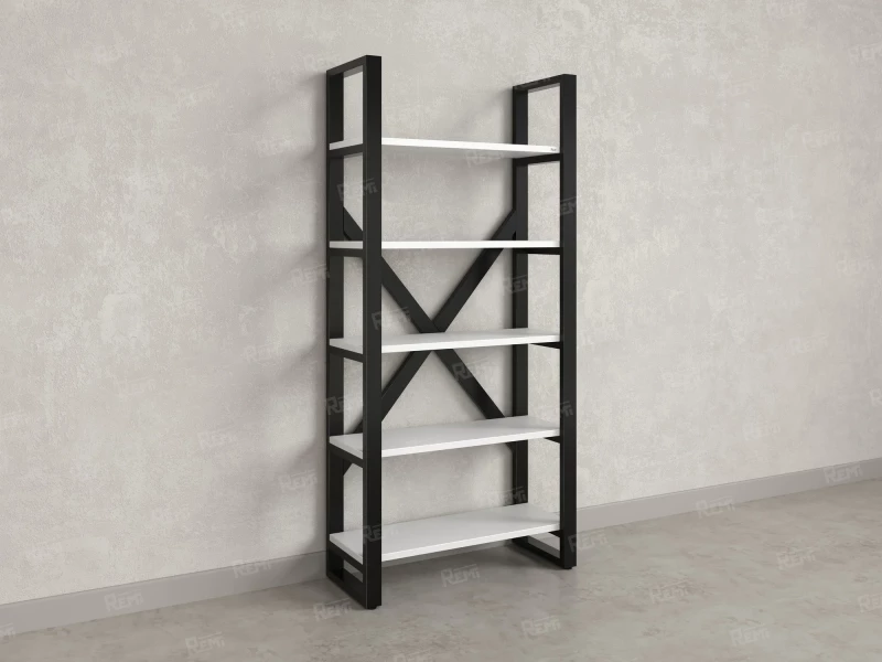 Стеллаж, 5 уровней 900x370x1920 RM131-90x37 Белый/Черный