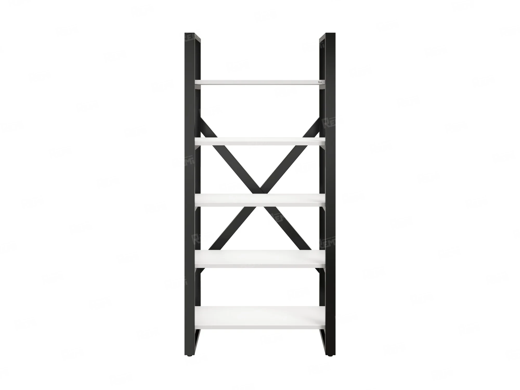 Стеллаж, 5 уровней 900x370x1920 RM131-90x37 Белый/Черный