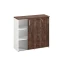 Шкаф-купе низкий, 3 полки, на регулируемых опорах 1200x420x1100 RM129-120x42 Дуб Апрельский шоколад/Белый