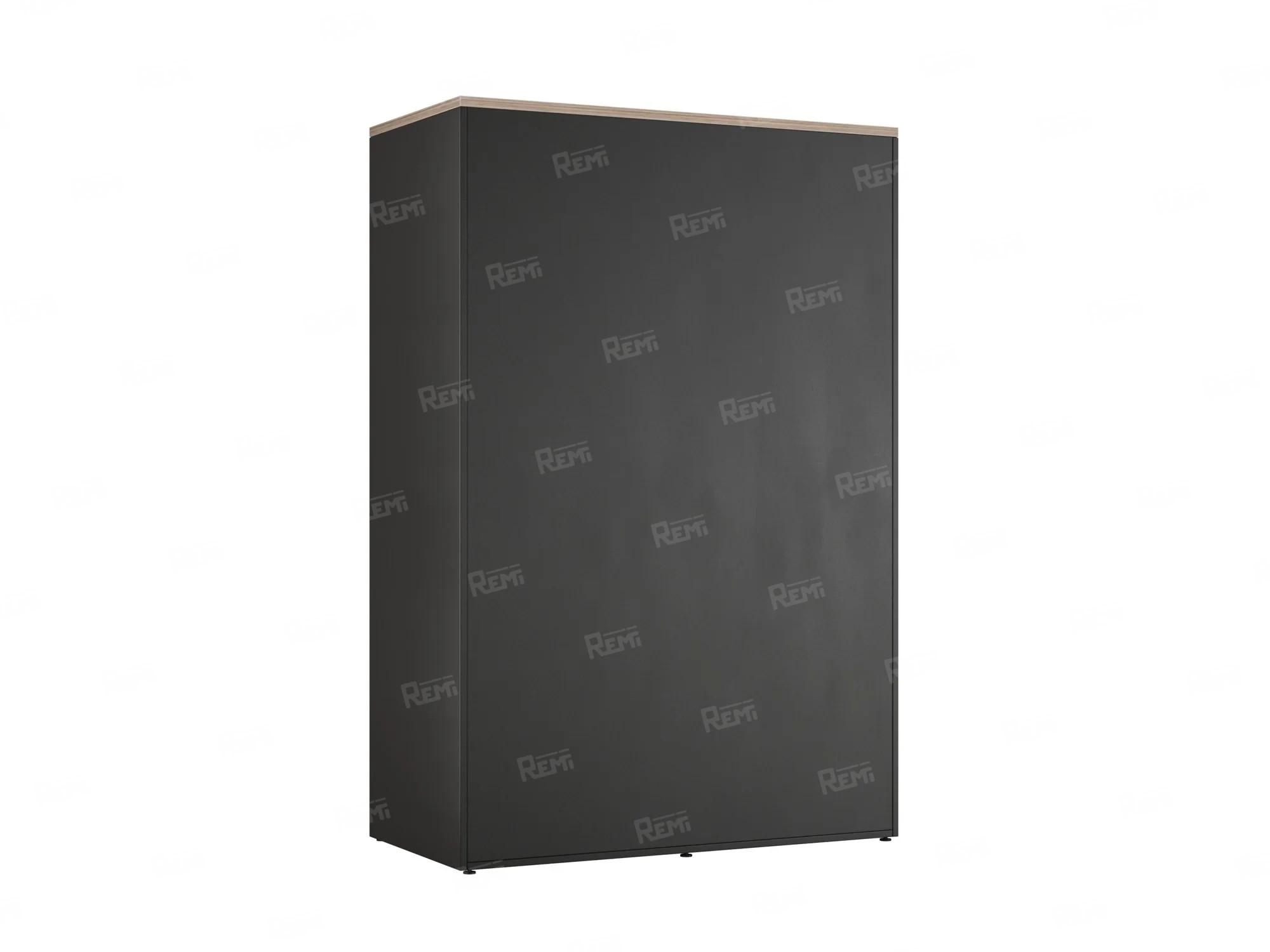 Шкаф-купе, регулируемые опоры, штанга, 1 полка 1200x600x1800 RM164-90x60 Дуб Маувелла/Черный