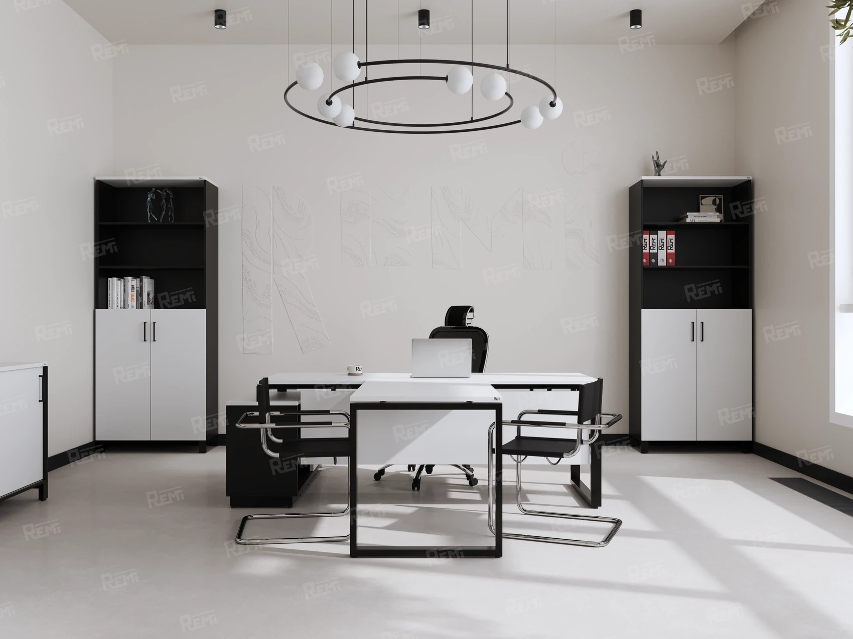 Серия РЕМИ МЕТАЛ | REMI METAL - в цвете: Белый/Черный