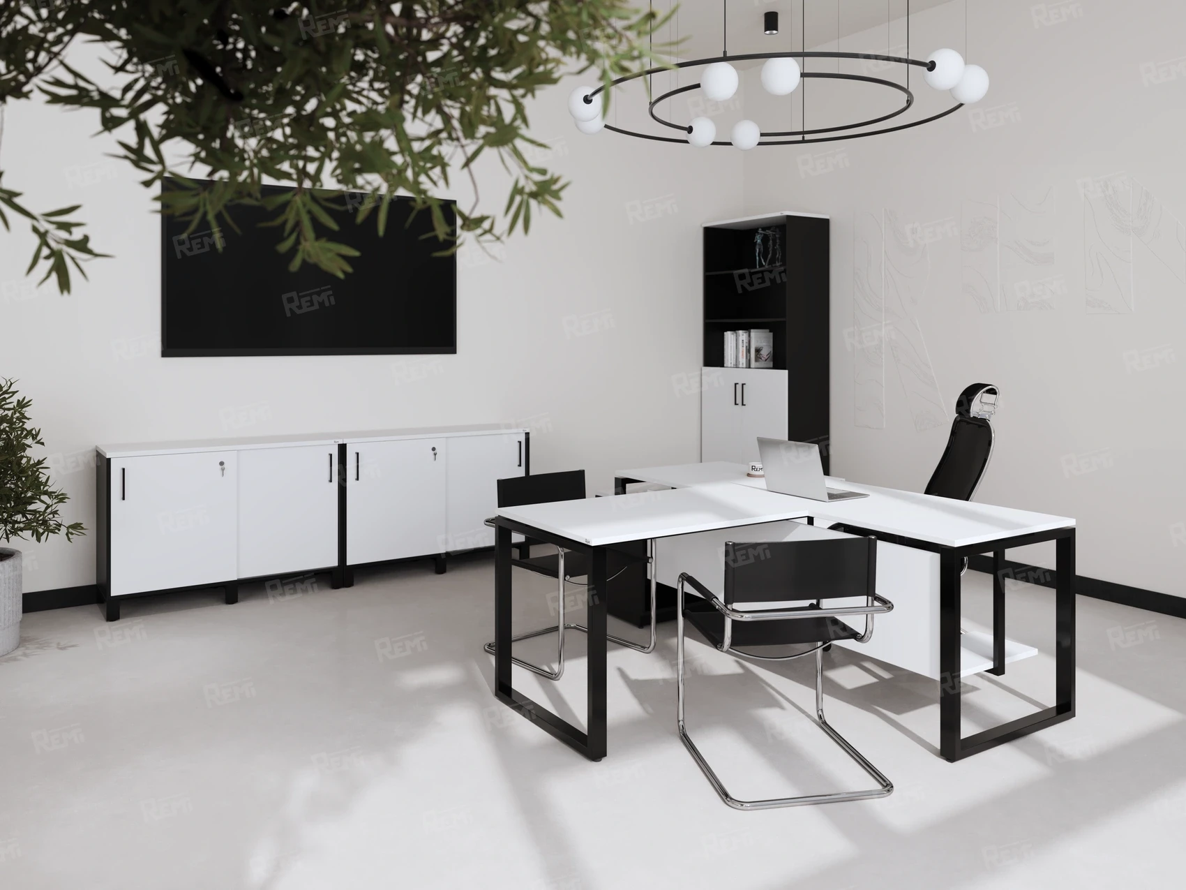 Серия РЕМИ МЕТАЛ | REMI METAL - в цвете: Белый/Черный