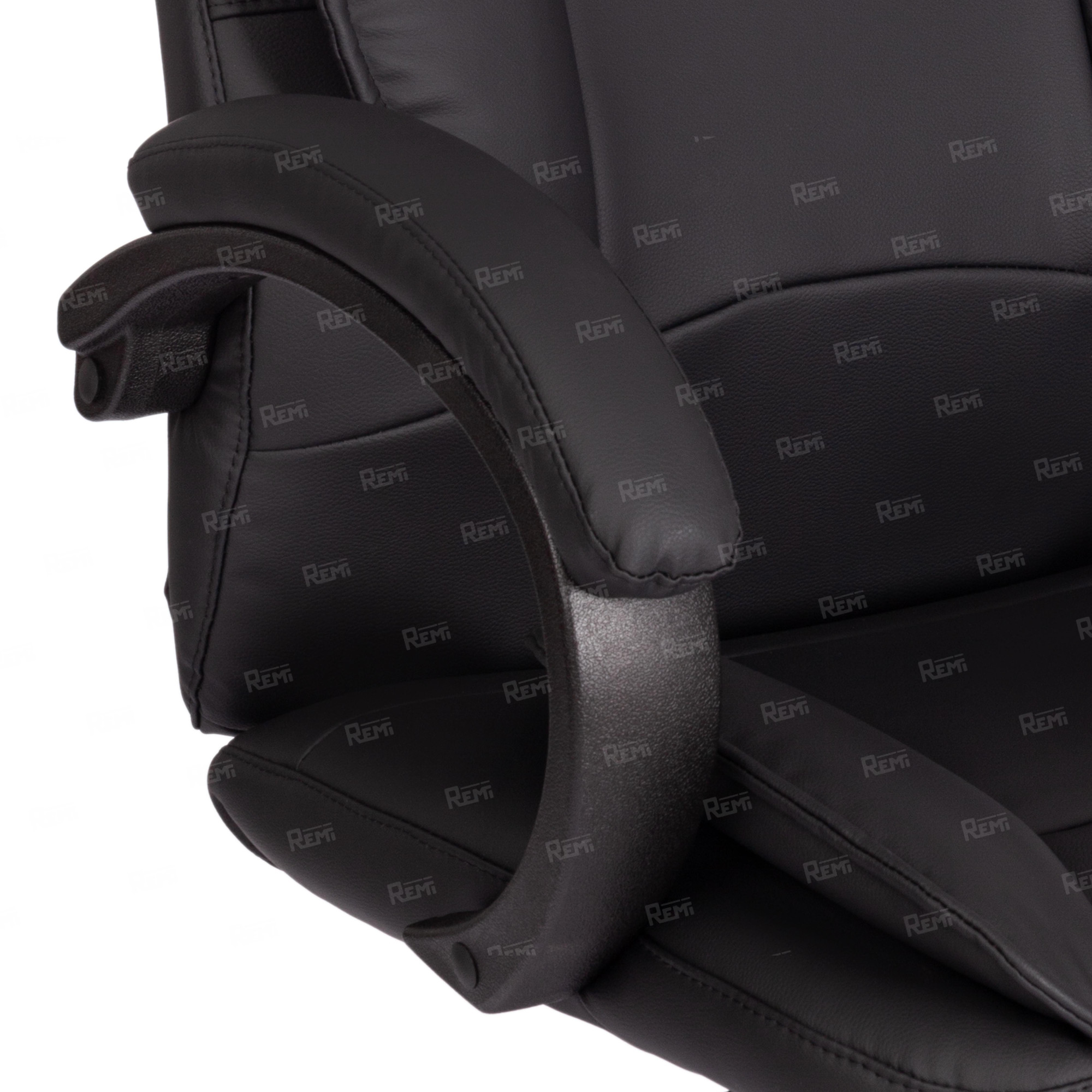 Кресло OREON Черный/Черный, Экокожа (арт. 21157)