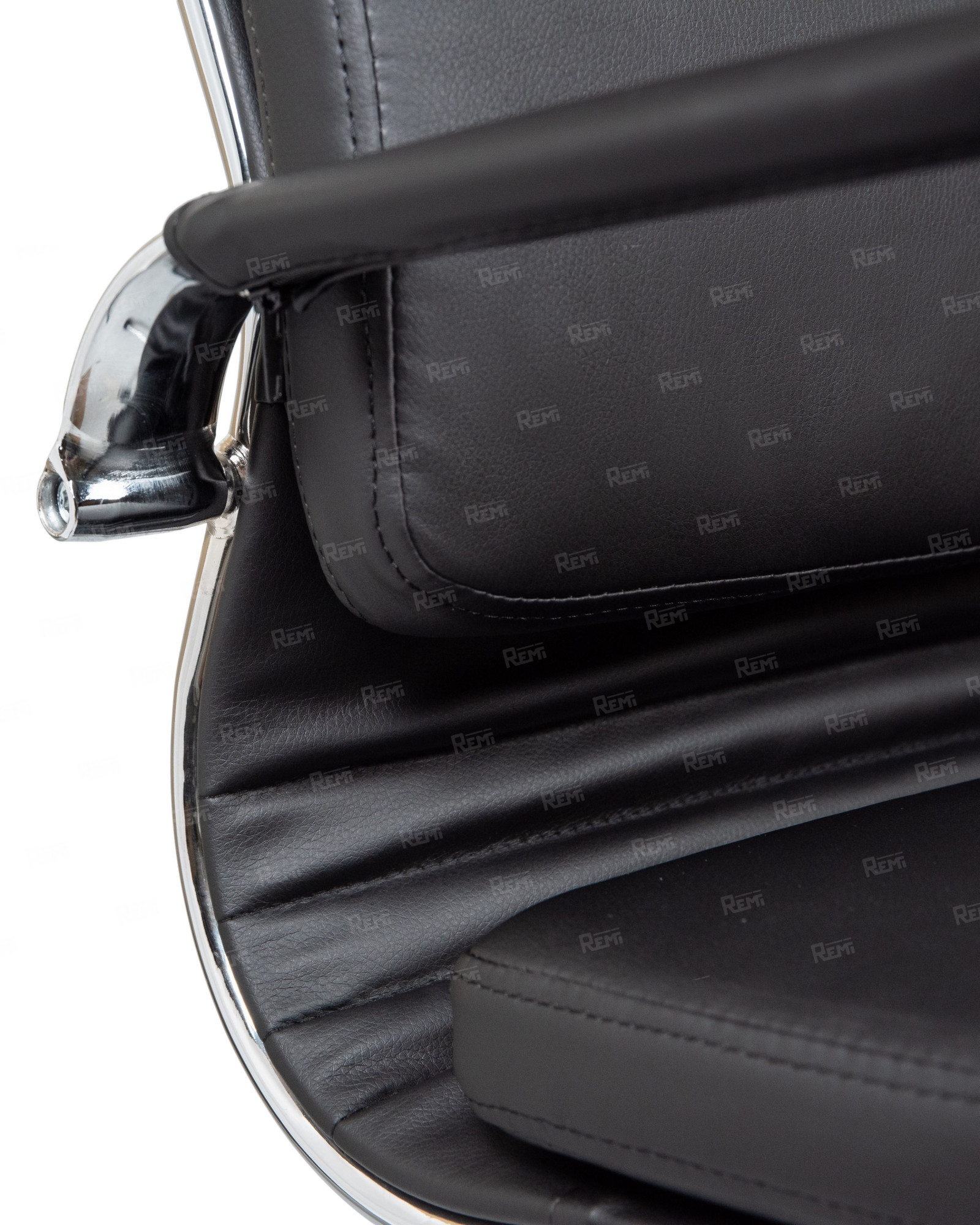 ARNOLD, Кресло для руководителя, цвет сиденья чёрный, цвет основания хромированная сталь (арт. LMR-103F)