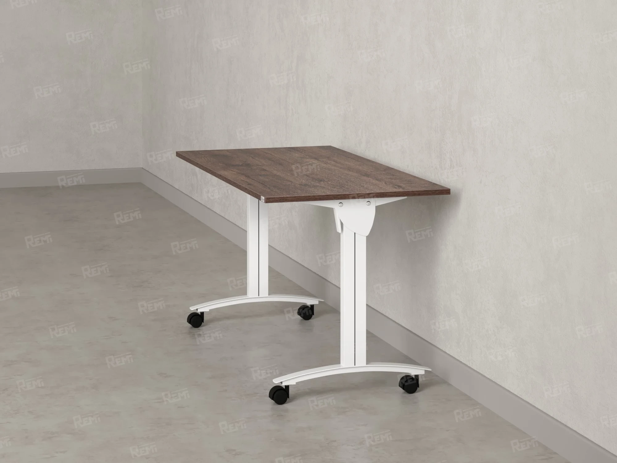 Стол складной, мобильный 1400x700x750 RM011-14x7 Дуб Апрельский шоколад/Белый