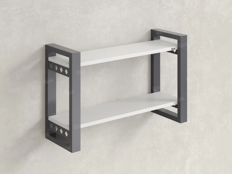 Полка настенная 900x200x500 RM194-90x20 Белый/Серый