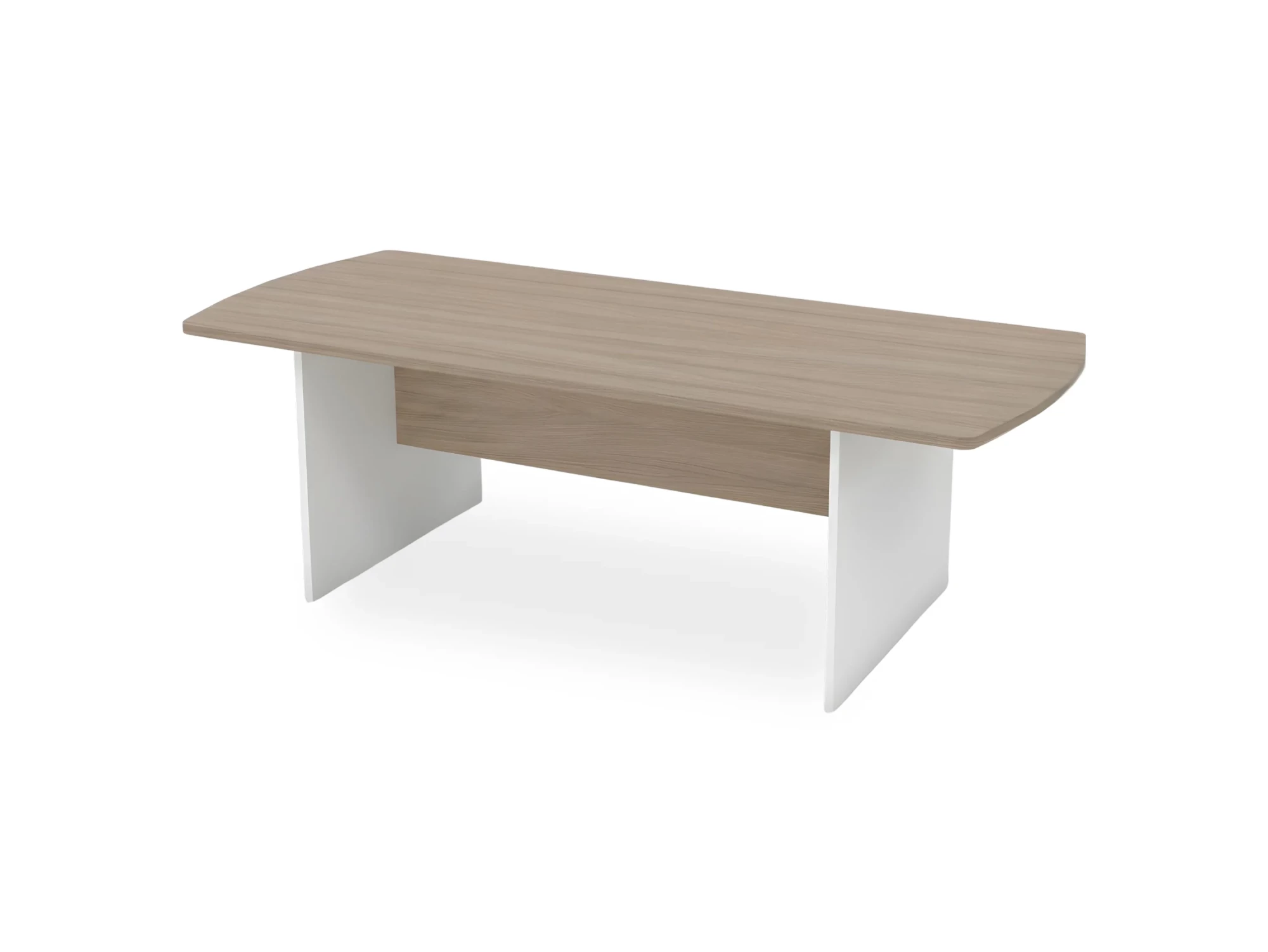 BRL RB009-230х100 Конференц-стол симметричный 2300х1000х740 Шорвуд/Белый