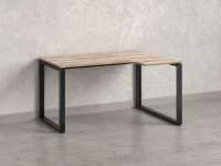 Стол угловой, О-опора, правый 1600x600/900x750, RM054-16x6-9 Дуб Маувелла/Черный